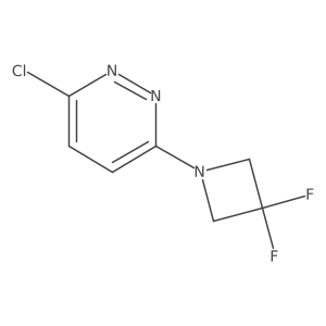 3-Chloro-6-(3,3-difluoro-1-azetidinyl)pyridazine结构式