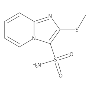 2-(Methylthio)imidazo[1,2-a]pyridine-3-sulfonamide结构式