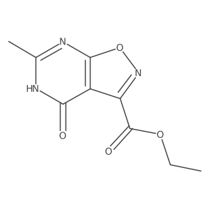Ethyl 6-methyl-4-oxo-4,5-dihydroisoxazolo[5,4-d]pyrimidine-3-carboxylate Structure