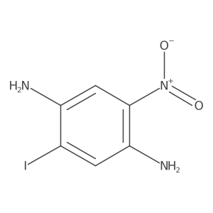 2-Iodo-5-nitro-1,4-benzenediamine Structure