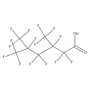 2,2,3,4,4,5,6,6,6-Nonafluoro-3,5-bis(trifluoromethyl)hexanoic acid Structure