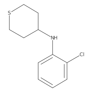 N-(2-chlorophenyl)thian-4-amine结构式