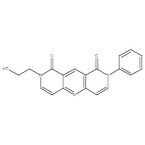 2-(2-hydroxyethyl)-8-phenylpyrido[4,3-b][1,6]naphthyridine-1,9(2H,8H)-dione Structure
