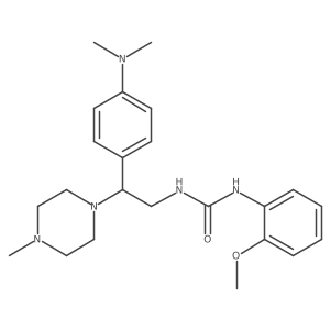 1-(2-(4-(Dimethylamino)phenyl)-2-(4-methylpiperazin-1-yl)ethyl)-3-(2-methoxyphenyl)urea Structure