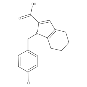 1-(4-Chlorobenzyl)-4,5,6,7-tetrahydro-1H-indole-2-carboxylic acid Structure