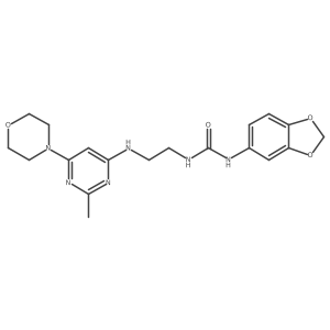 1-(Benzo[d][1,3]dioxol-5-yl)-3-(2-((2-methyl-6-morpholinopyrimidin-4-yl)amino)ethyl)urea Structure