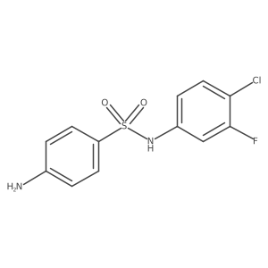 4-amino-N-(4-chloro-3-fluorophenyl)benzenesulfonamide Structure
