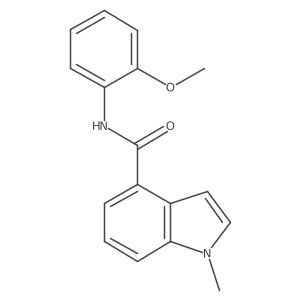 N-(2-methoxyphenyl)-1-methyl-1H-indole-4-carboxamide结构式