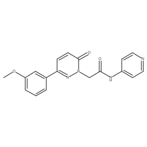 2-(3-(3-methoxyphenyl)-6-oxopyridazin-1(6H)-yl)-N-(pyridin-4-yl)acetamide结构式