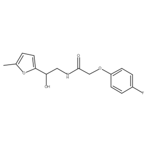 2-(4-fluorophenoxy)-N-[2-hydroxy-2-(5-methylfuran-2-yl)ethyl]acetamide结构式