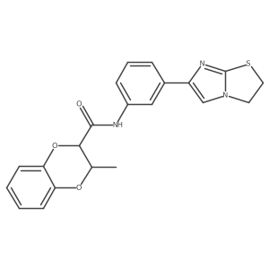 N-(3-(2,3-dihydroimidazo[2,1-b]thiazol-6-yl)phenyl)-3-methyl-2,3-dihydrobenzo[b][1,4]dioxine-2-carboxamide结构式