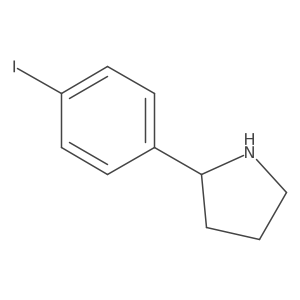 (S)-2-(4-Iodophenyl)pyrrolidine结构式