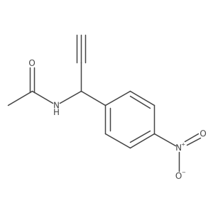 N-[1-(4-nitrophenyl)-2-propynyl]acetamide Structure
