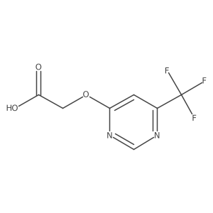 2-{[6-(Trifluoromethyl)pyrimidin-4-yl]oxy}acetic acid Structure