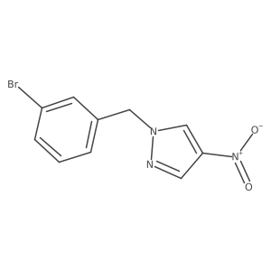 1-[(3-Bromophenyl)methyl]-4-nitro-1H-pyrazole Structure