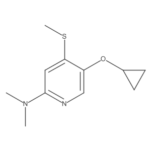 5-Cyclopropoxy-N,N-dimethyl-4-(methylthio)pyridin-2-amine Structure