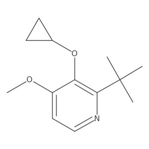 2-Tert-butyl-3-cyclopropoxy-4-methoxypyridine结构式