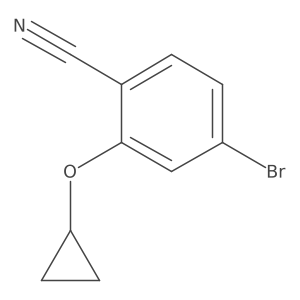 4-Bromo-2-cyclopropoxybenzonitrile Structure