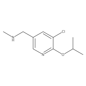 1-(5-Chloro-6-isopropoxypyridin-3-yl)-N-methylmethanamine结构式