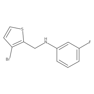 N-[(3-bromothiophen-2-yl)methyl]-3-fluoroaniline Structure