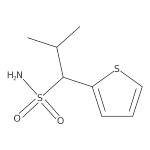 2-Methyl-1-(thiophen-2-yl)propane-1-sulfonamide结构式