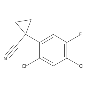 1-(2,4-Dichloro-5-fluoro-phenyl)-cyclopropanecarbonitrile结构式