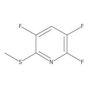 2,3,5-Trifluoro-6-(methylthio)pyridine Structure