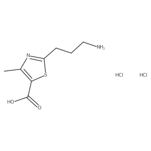 2-(3-Aminopropyl)-4-methyl-1,3-thiazole-5-carboxylic acid dihydrochloride Structure