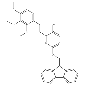 (R)-2-((((9H-Fluoren-9-yl)methoxy)carbonyl)amino)-4-(2,3,4-trimethoxyphenyl)butanoic acid结构式