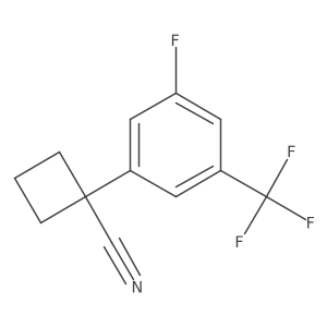 1-(3-Fluoro-5-(trifluoromethyl)phenyl)cyclobutanecarbonitrile结构式