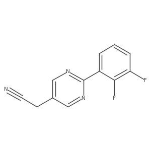 2-(2,3-Difluorophenyl)pyrimidine-5-acetonitrile结构式