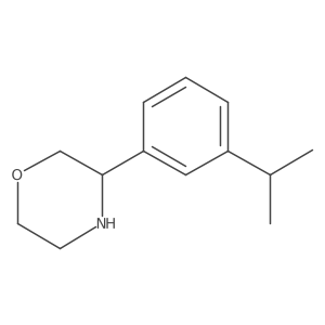 3-[3-(Propan-2-yl)phenyl]morpholine Structure