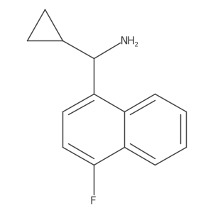 1-Naphthalenemethanamine, |A-cyclopropyl-4-fluoro-结构式