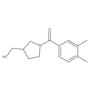 [1-(3,4-Dimethylbenzoyl)pyrrolidin-3-yl]methanol结构式