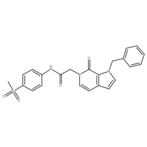 2-{1-benzyl-7-oxo-1H,6H,7H-pyrrolo[2,3-c]pyridin-6-yl}-N-(4-methanesulfonylphenyl)acetamide Structure