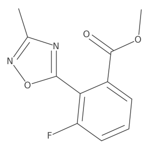 Methyl 3-fluoro-2-(3-methyl-1,2,4-oxadiazol-5-yl)benzoate Structure