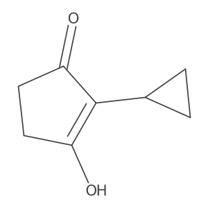 2-Cyclopropyl-3-hydroxycyclopent-2-en-1-one Structure