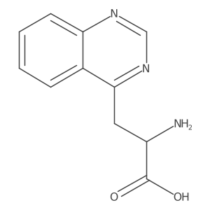 (2S)-2-amino-3-(quinazolin-4-yl)propanoic acid结构式