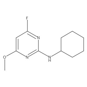 2-Cyclohexylamino-4-fluoro-6-methoxypyrimidine Structure