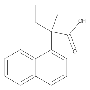 2-Methyl-2-naphthalen-1-ylbutanoic acid Structure