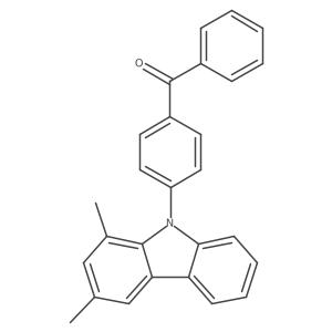 [4-(1,3-Dimethylcarbazol-9-yl)phenyl]-phenylmethanone结构式