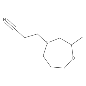 3-(2-Methyl-1,4-oxazepan-4-yl)propanenitrile Structure