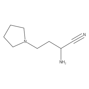 2-Amino-4-(pyrrolidin-1-yl)butanenitrile Structure