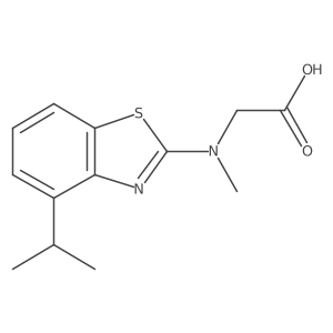 N-(4-isopropyl-1,3-benzothiazol-2-yl)-N-methylglycine Structure