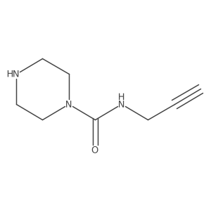 C#CCNC(=O)N1CCNCC1结构式