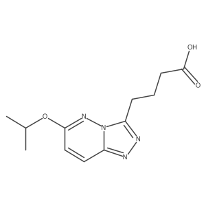 4-(6-Isopropoxy-[1,2,4]triazolo[4,3-b]pyridazin-3-yl)butanoic acid Structure