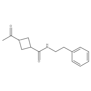 1-acetyl-N-phenethylazetidine-3-carboxamide Structure