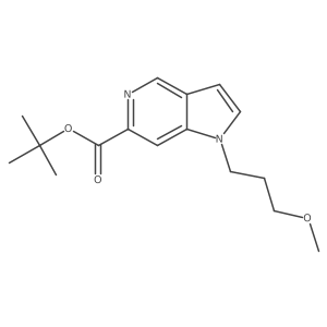 tert-butyl 1-(3-methoxypropyl)-1H-pyrrolo[3,2-c]pyridine-6-carboxylate Structure