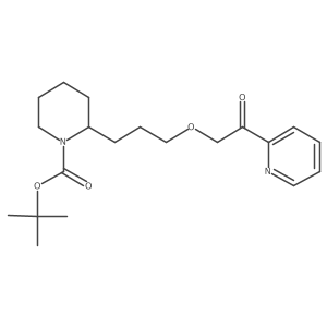tert-Butyl 2-(3-(2-oxo-2-(pyridin-2-yl)ethoxy)propyl)piperidine-1-carboxylate结构式