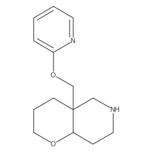 4A-((pyridin-2-yloxy)methyl)octahydro-2H-pyrano[3,2-c]pyridine结构式